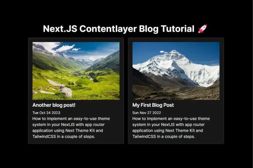 Creating a blog with Contentlayer Part 2